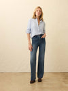 Nazare Flannel Relaxed Shirt - Amorosa Blue