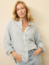 Laguna Linen Relaxed Shirt - Ocean Lucy Stripe