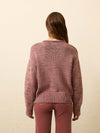 Sunwashed Cotton Roll Neck Sweater - Nostalgia Rose