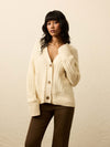 Heirloom Cotton Relaxed Cardigan - Cream