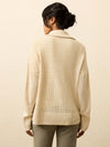 Miramar Linen Quarter Zip - Summer Sand