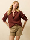 Miramar Linen Relaxed Polo - Smoked Paprika