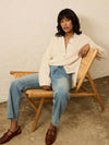 Miramar Linen Relaxed Polo Sweater - Summer Sand
