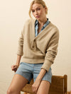 Jackson V-Neck Popover - Oatmeal Heather