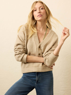 Jackson V-Neck Popover - Oatmeal Heather