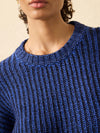 Heirloom Cotton  Relaxed Crew - Snorkel Stripe