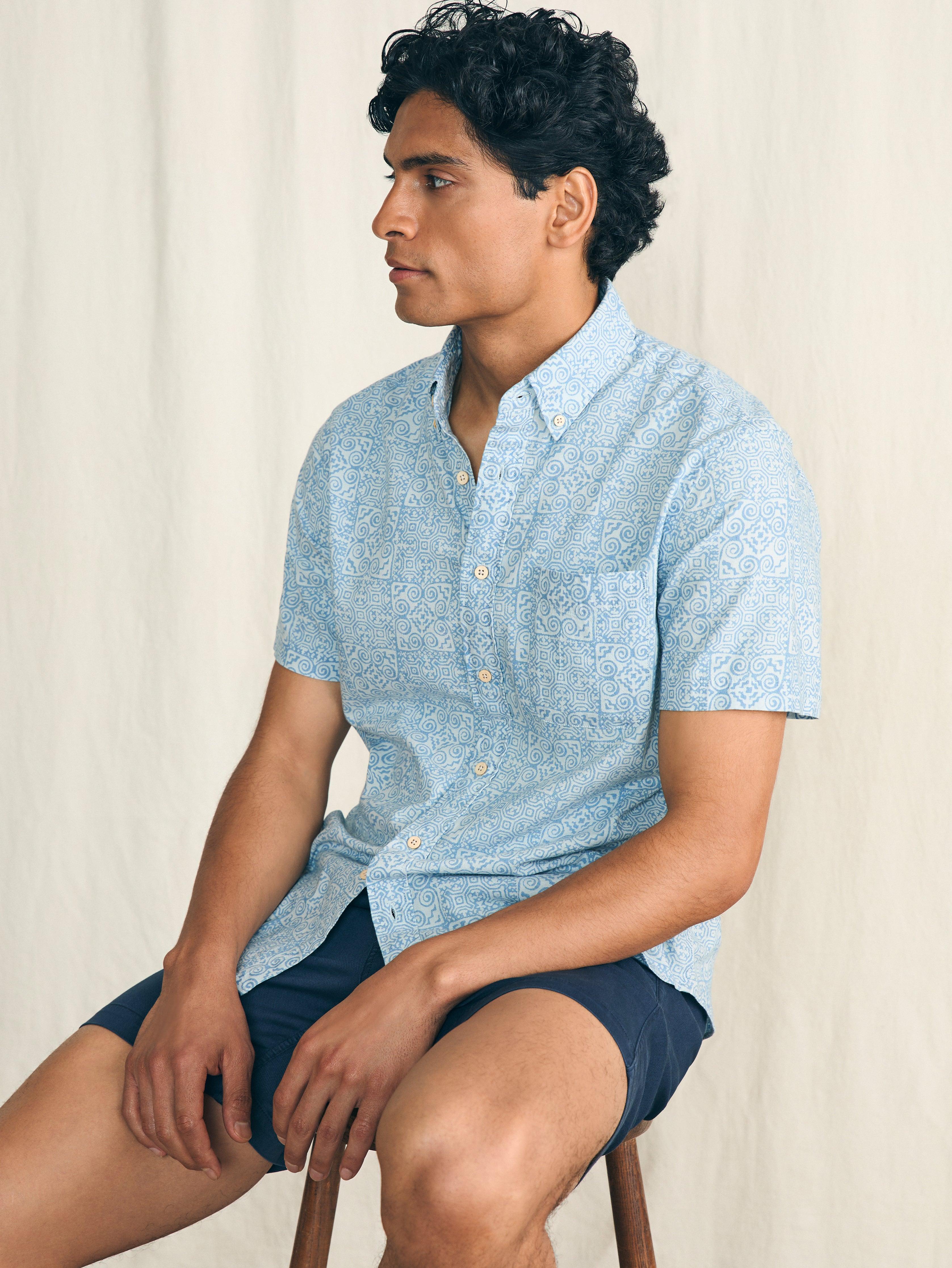 Short-Sleeve Stretch Playa Shirt (Tall