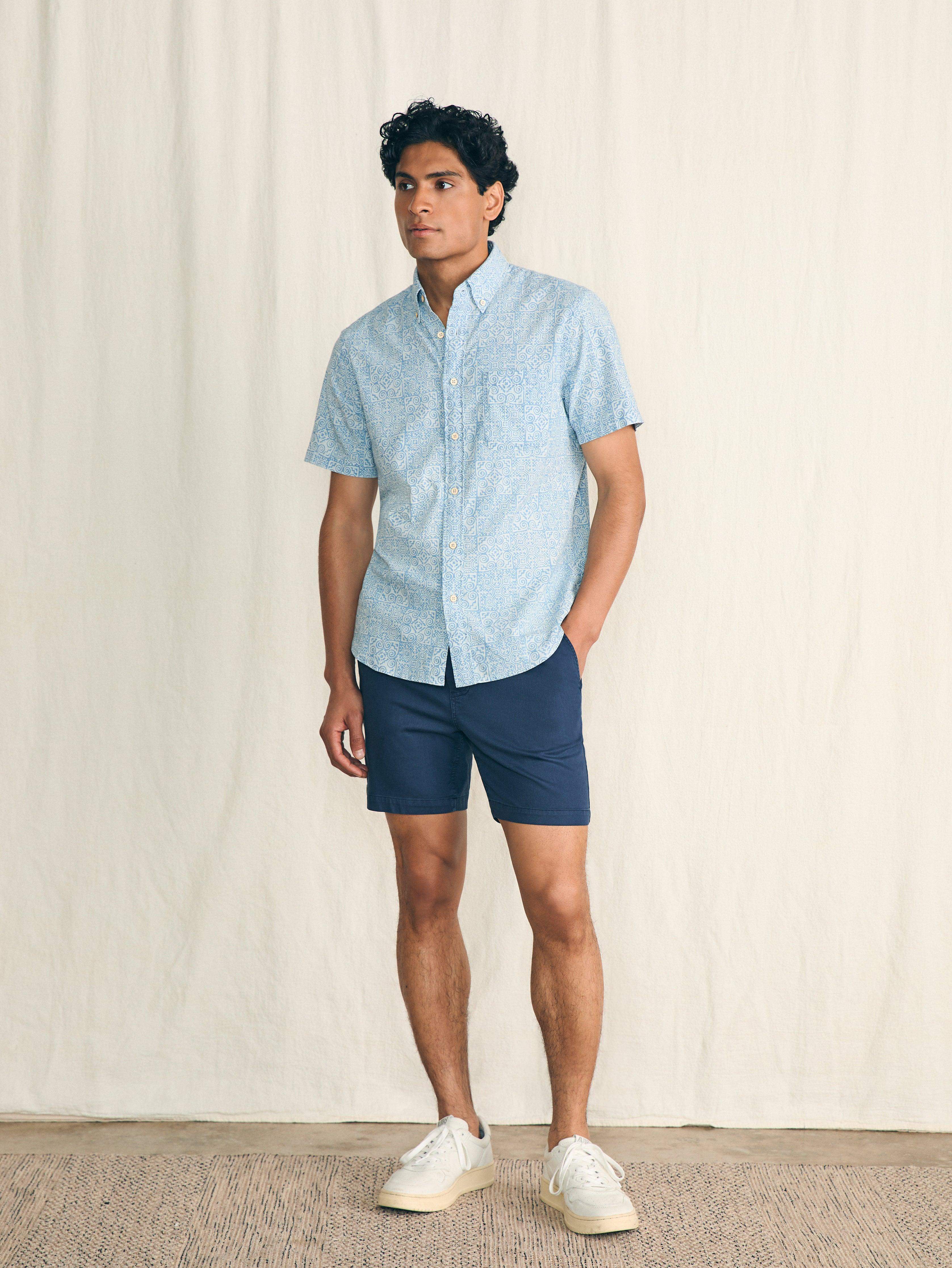 Short-Sleeve Stretch Playa Shirt (Tall