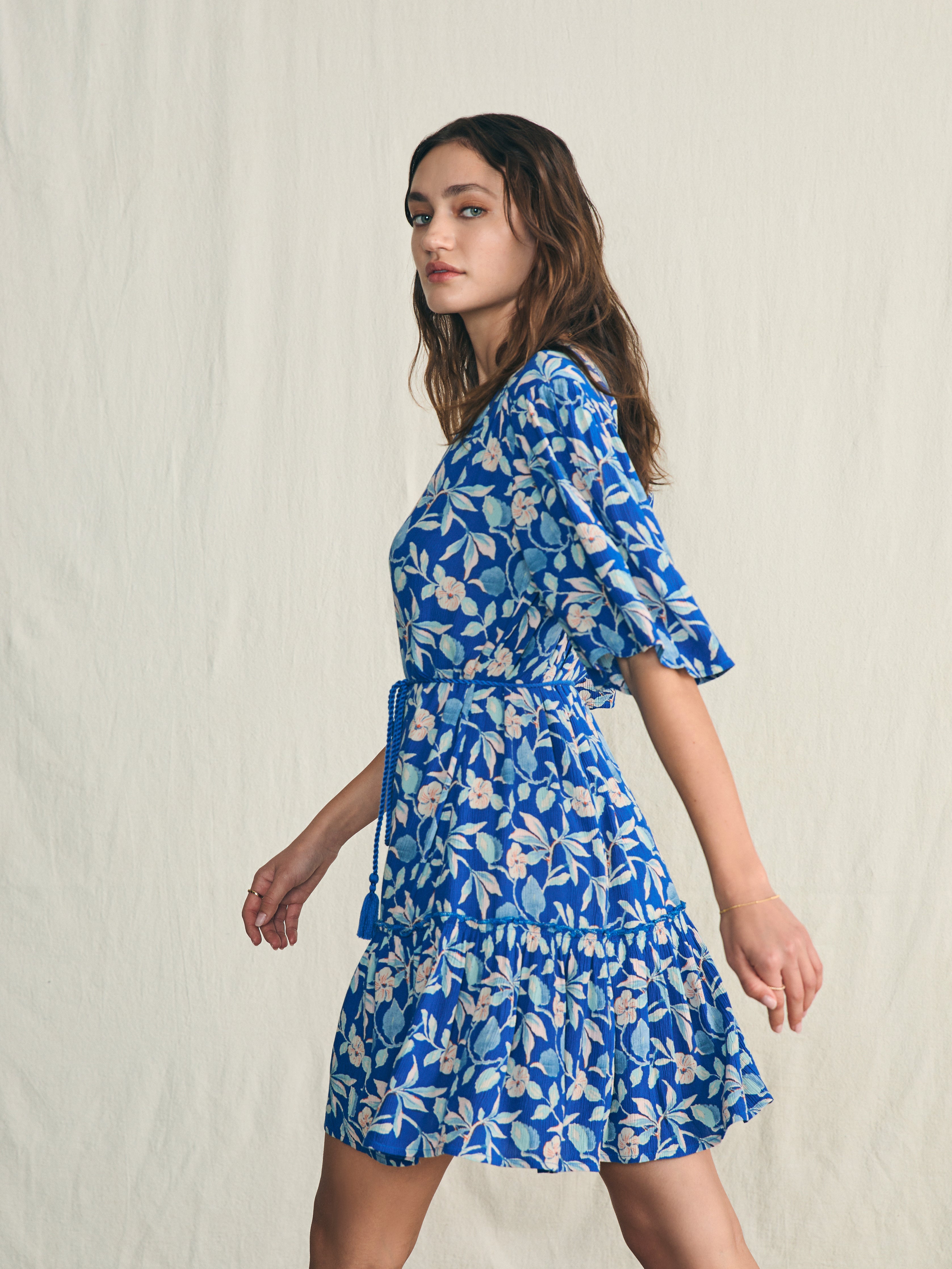 Orinda Mini Dress - Blue Ginger Floral