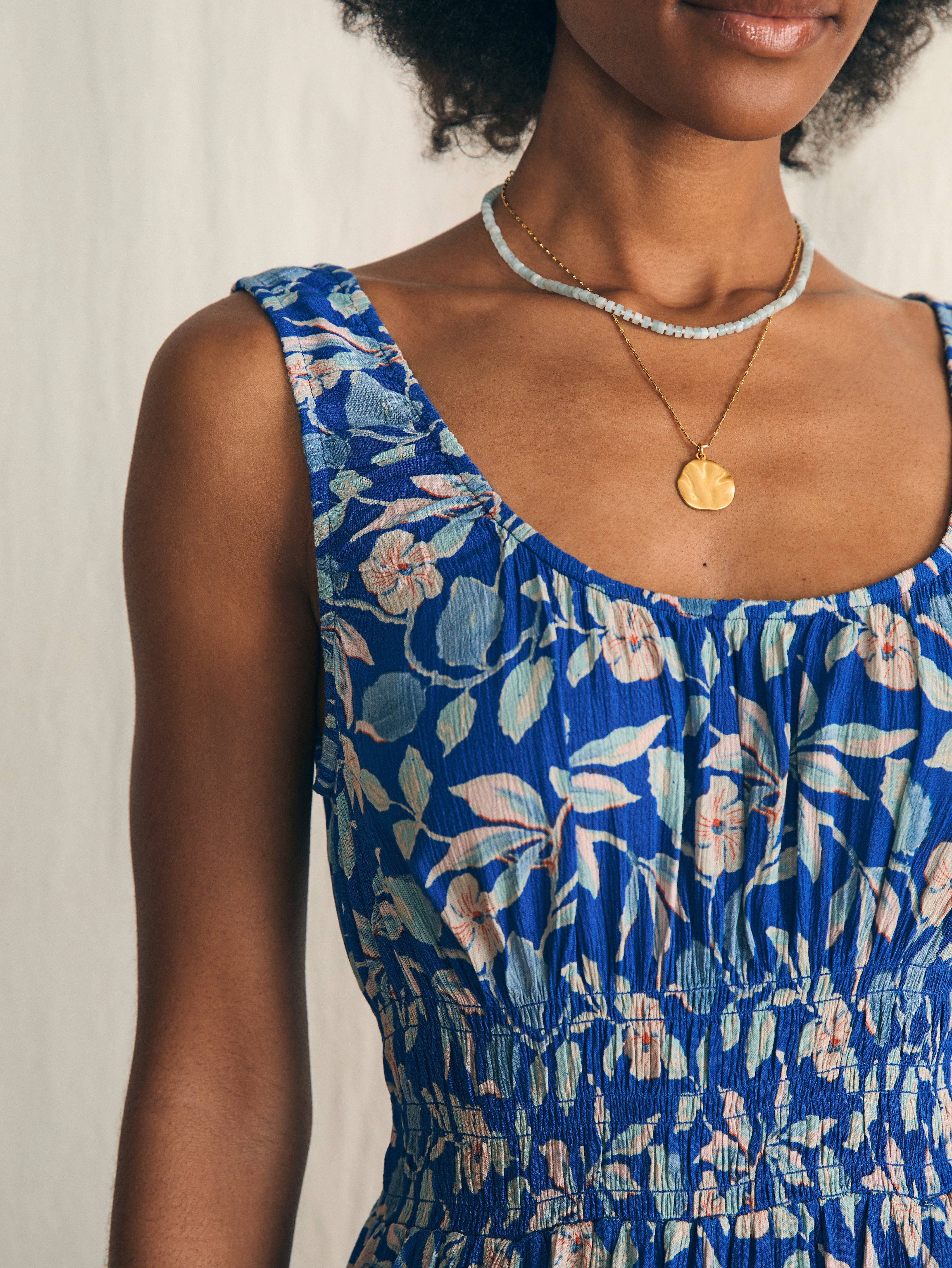 Sunseeker Midi Dress - Blue Ginger Floral