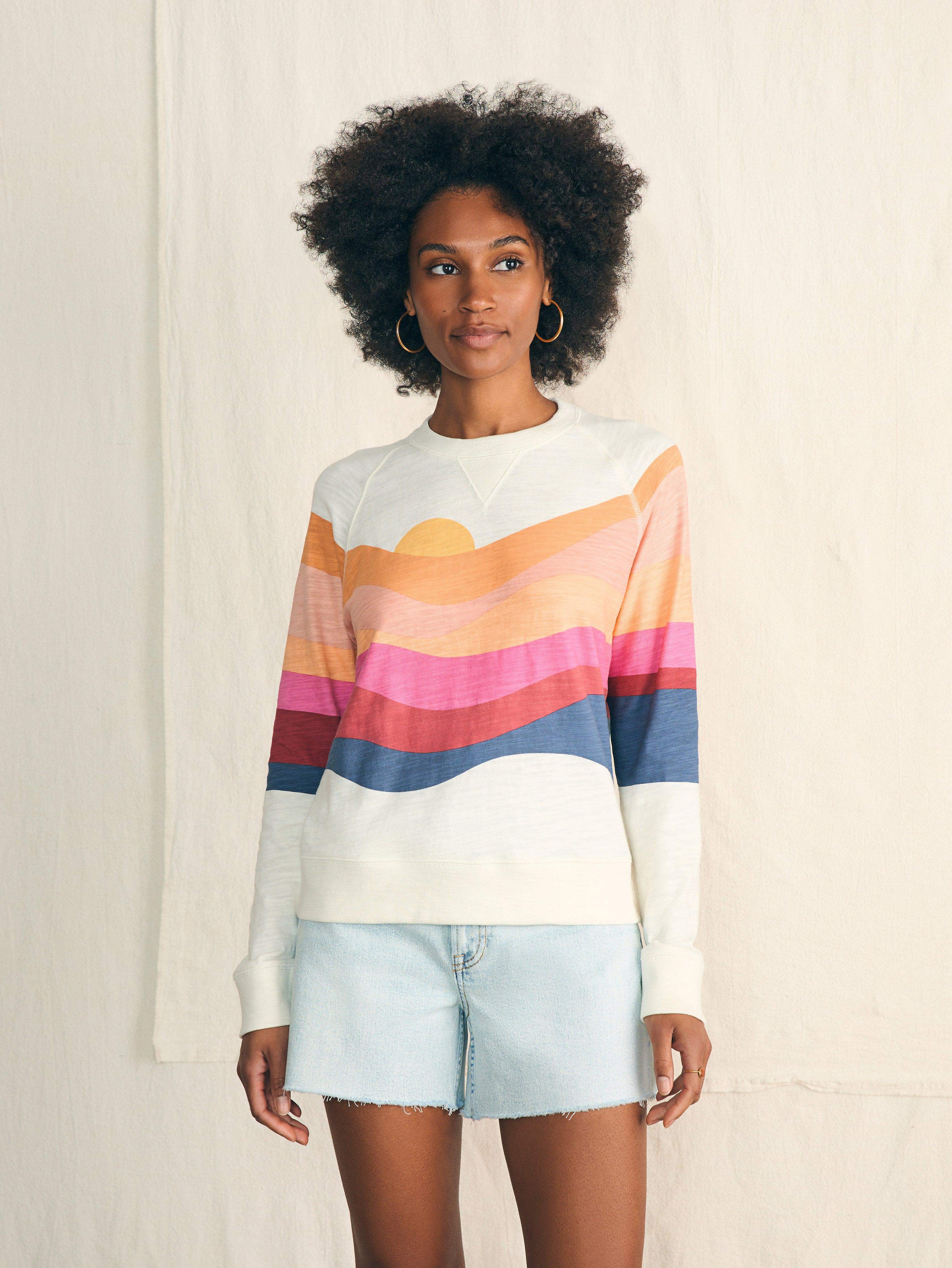 Sunwashed Slub Crewneck - Soleil Set Sail