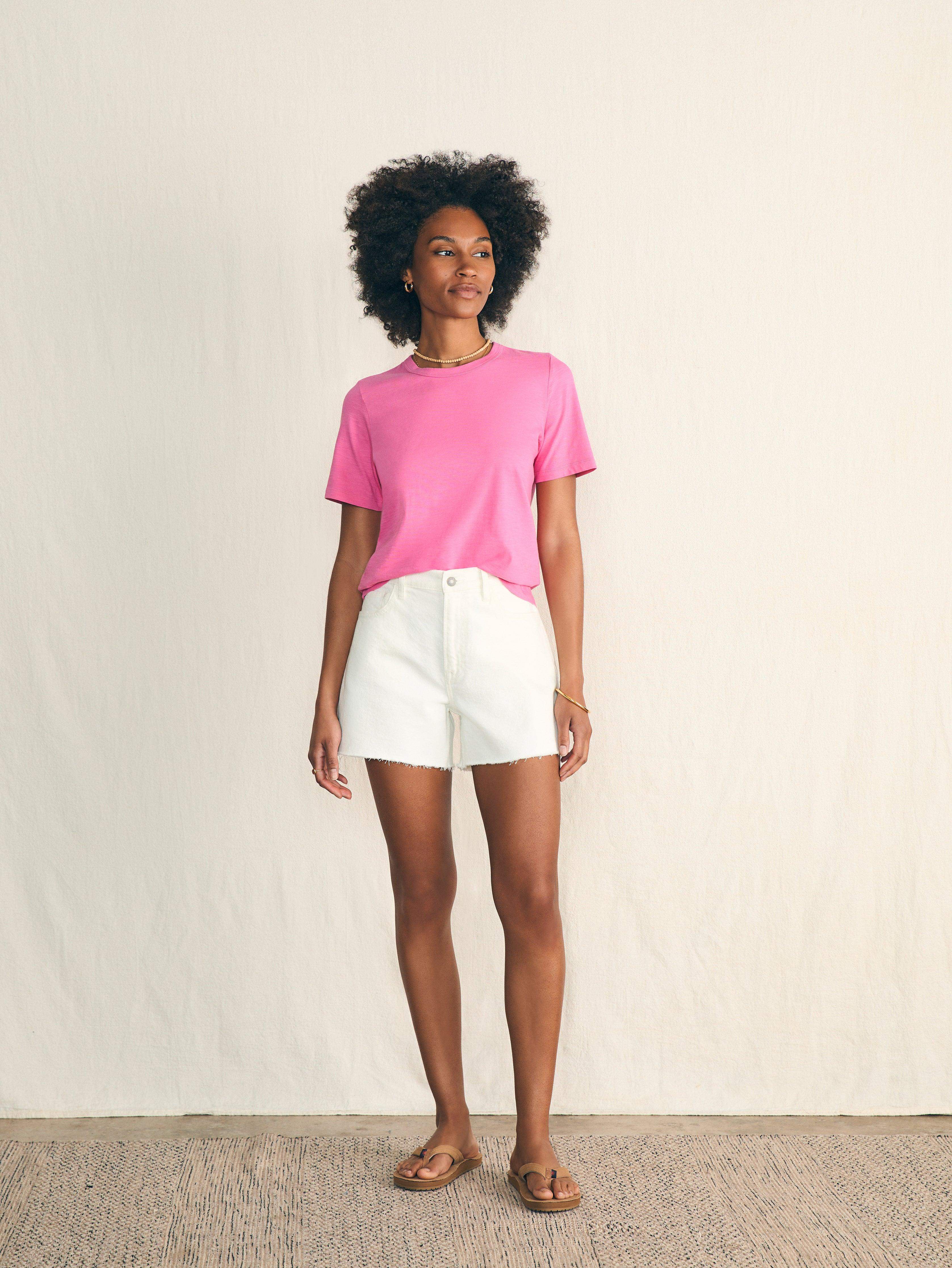 Sunwashed Crew Tee - Cone Flower