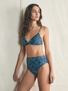 Nantucket High Waisted Bottom - Navy Imma Floral