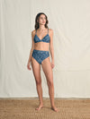 Nantucket High Waisted Bottom - Navy Imma Floral