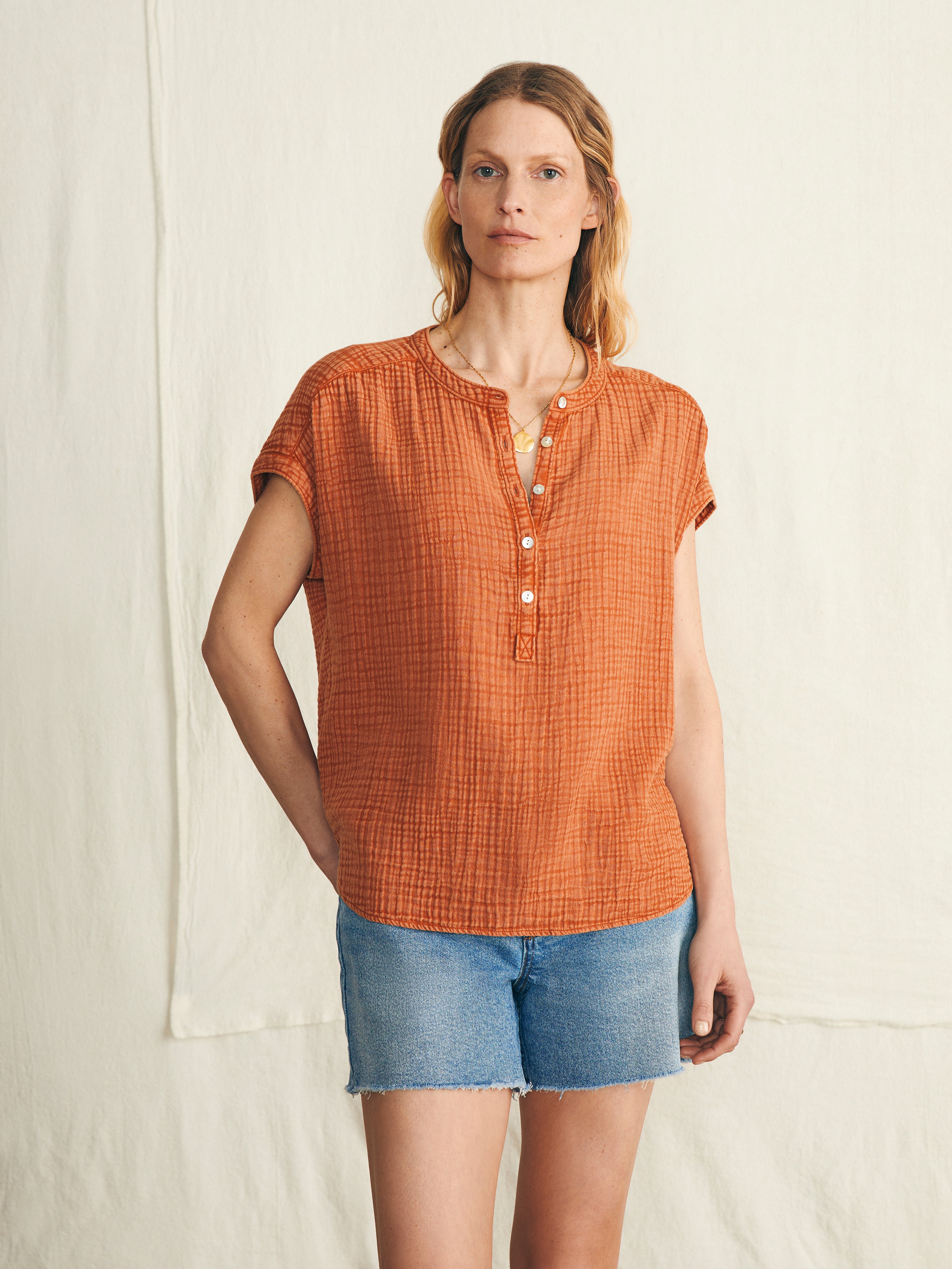 Dream Cotton Gauze Desmond Top