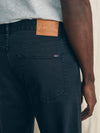 Organic Cotton Slim Straight Denim (30" Inseam) - Black Smoke Wash