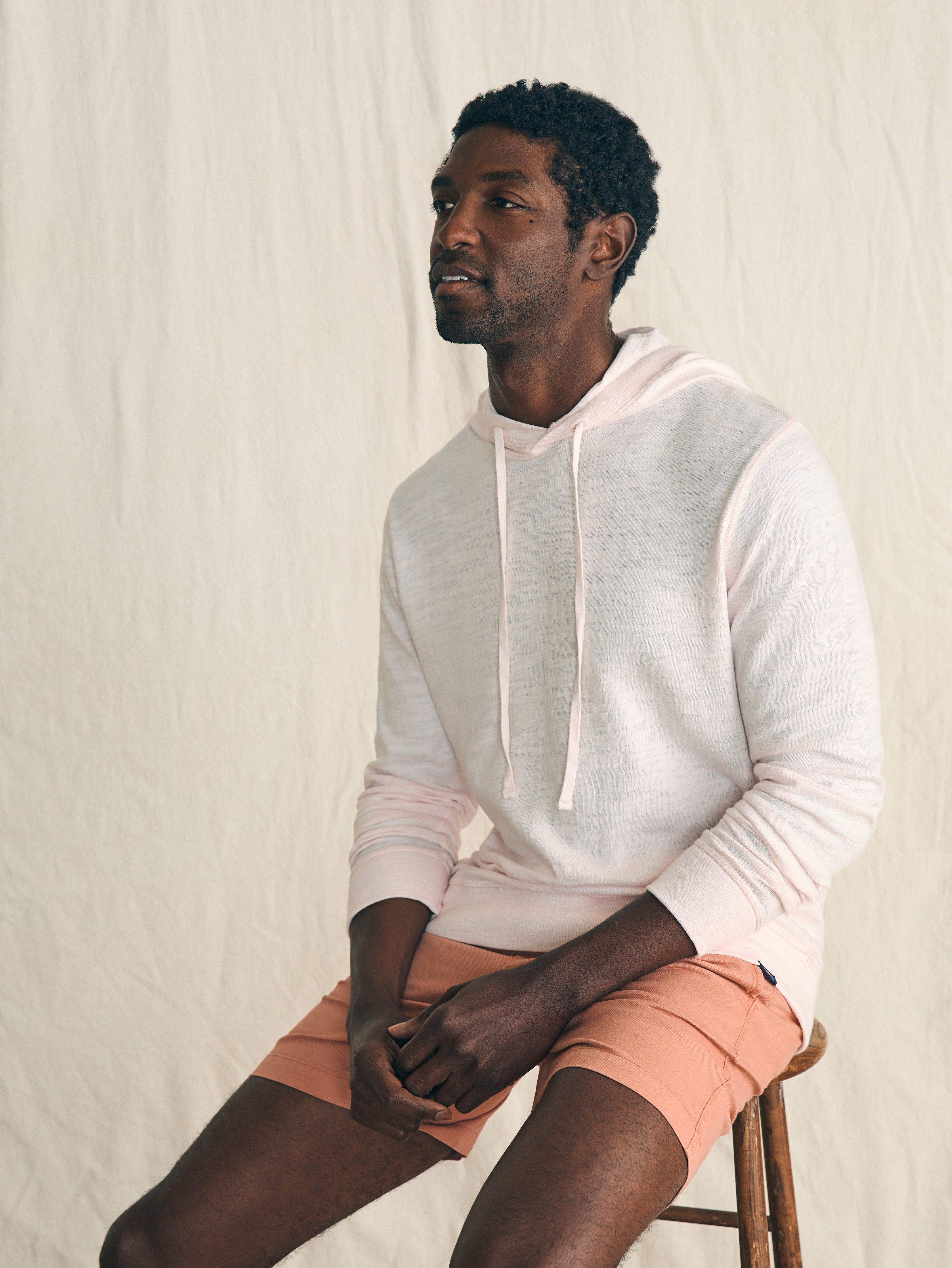 Sunwashed Slub Hoodie - Rosy Shell