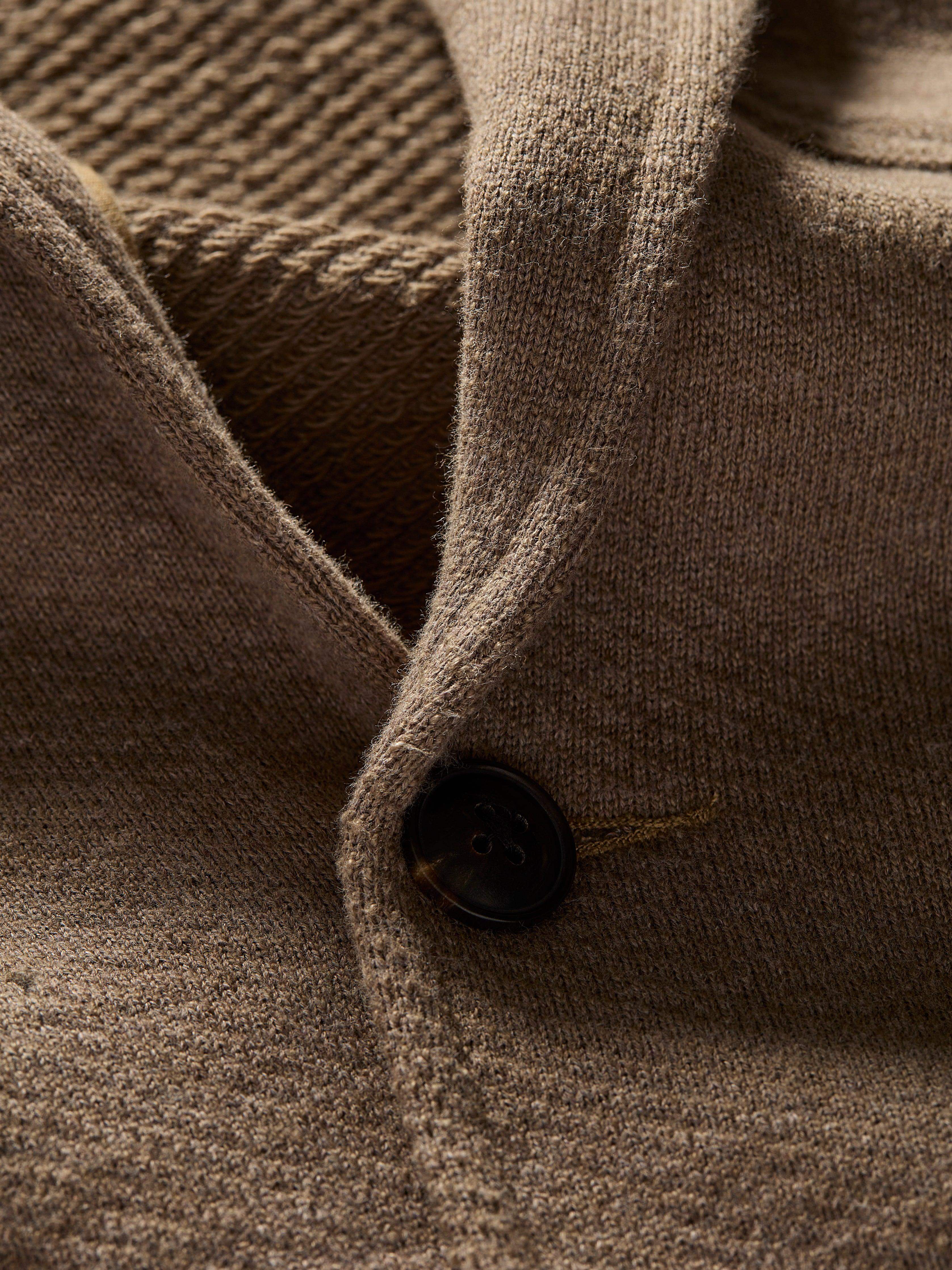 Inlet Knit Blazer - Walnut Melange