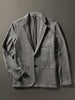 Flat lay image of the Inlet Blazer in Medium Grey Melange