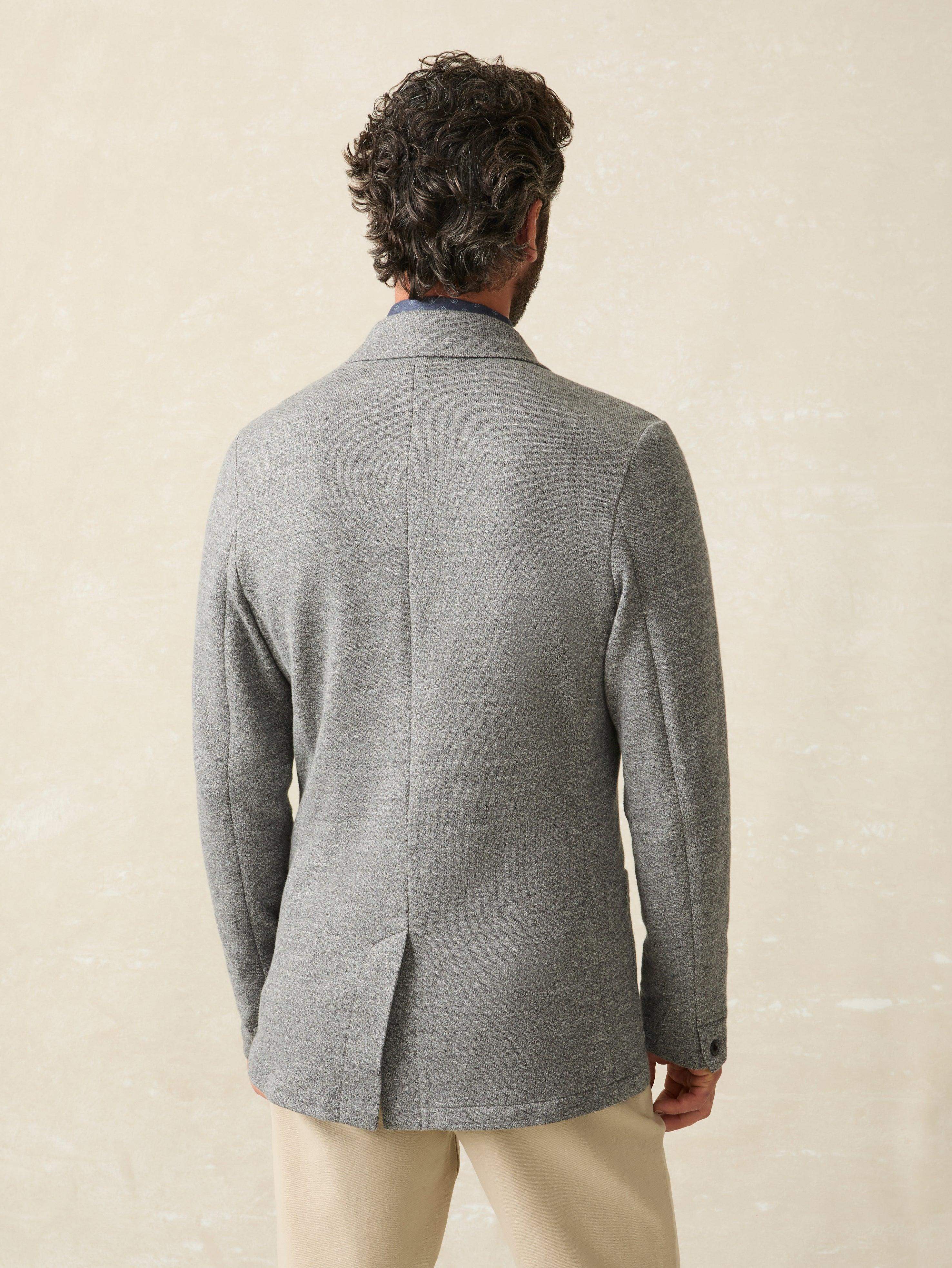 Inlet Knit Blazer (Short) - Medium Grey Melange