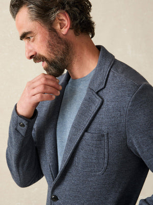 Inlet Knit Blazer (Tall) - Deep Navy Melange