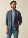 Inlet Knit Blazer - Deep Navy Melange