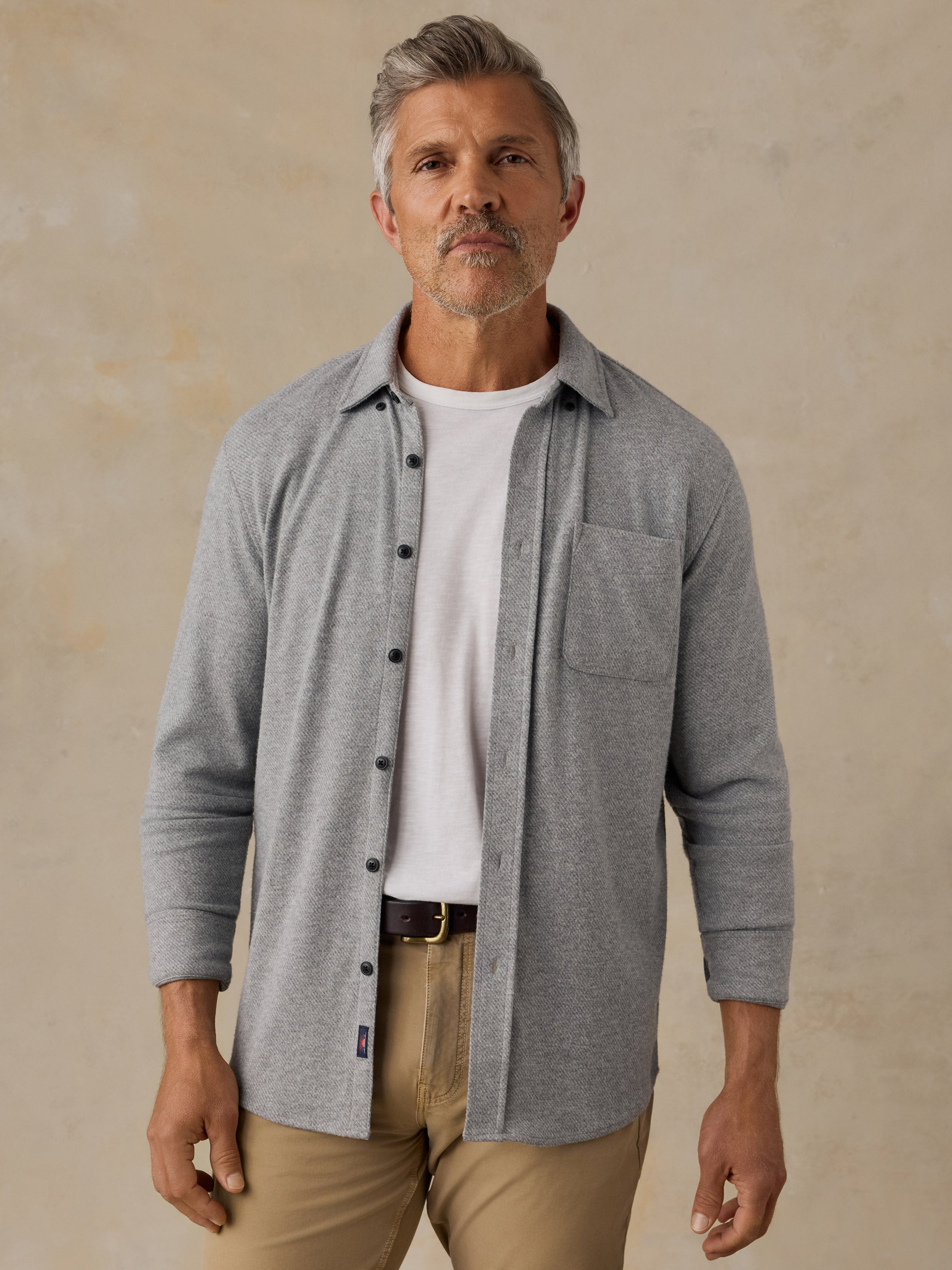 Faherty Men's Legend Sweater Shirt (Single Pocket)