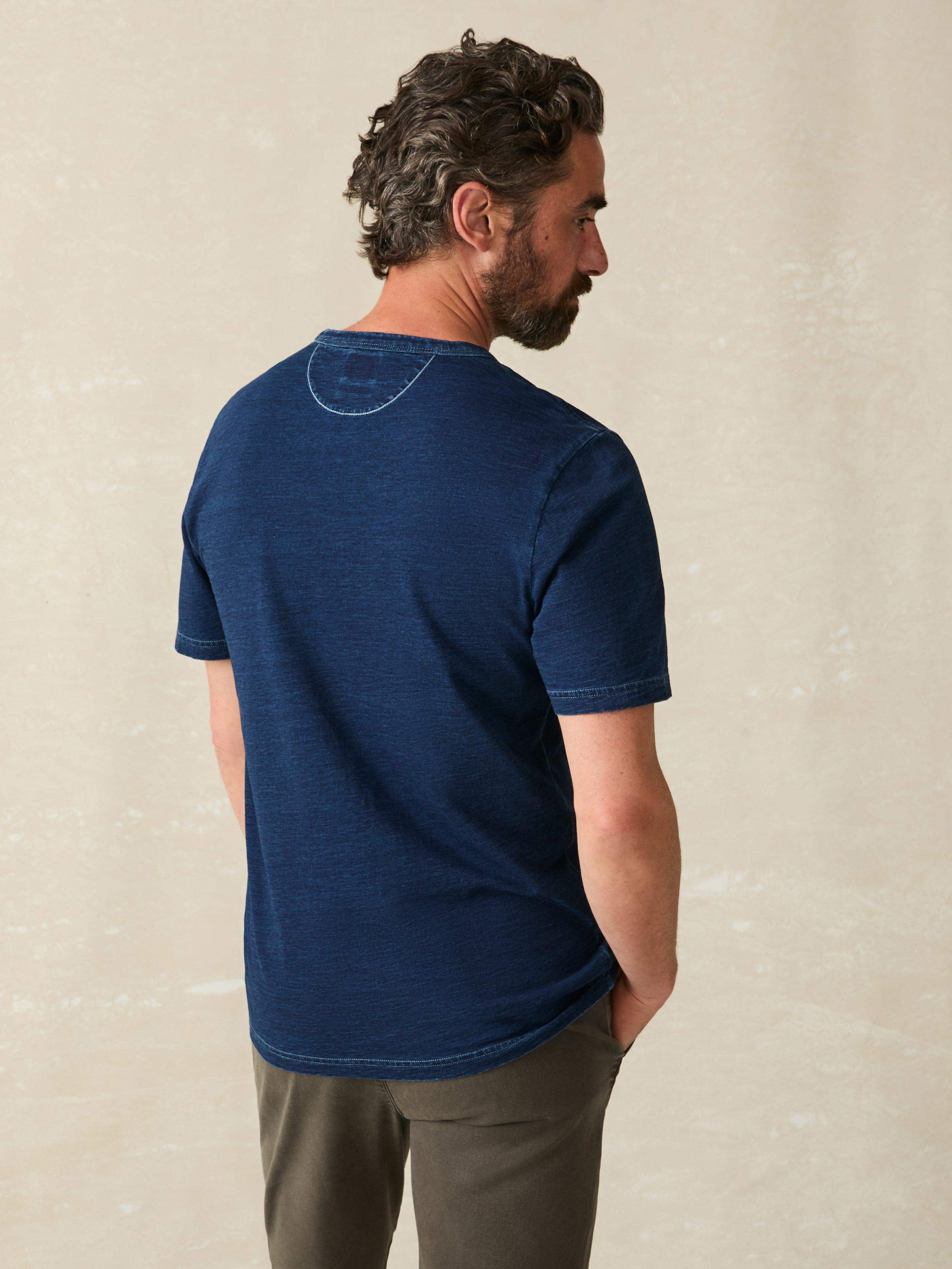 Short-Sleeve Indigo Pocket Tee