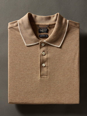 Movement™ Short-Sleeve Pique Polo Shirt - Driftwood Island Heather