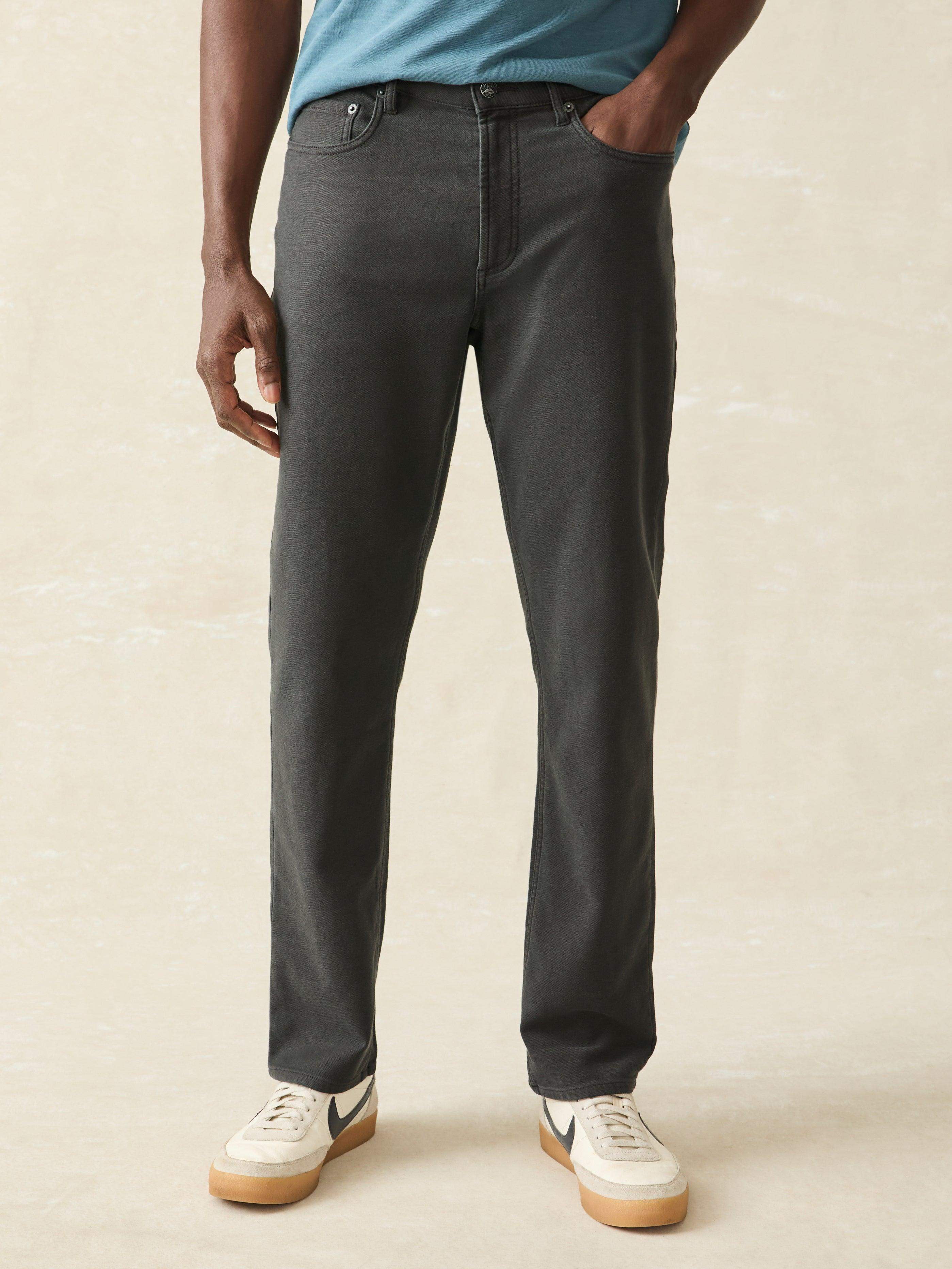 Stretch Terry 5-Pocket Athletic Fit - Onyx Black