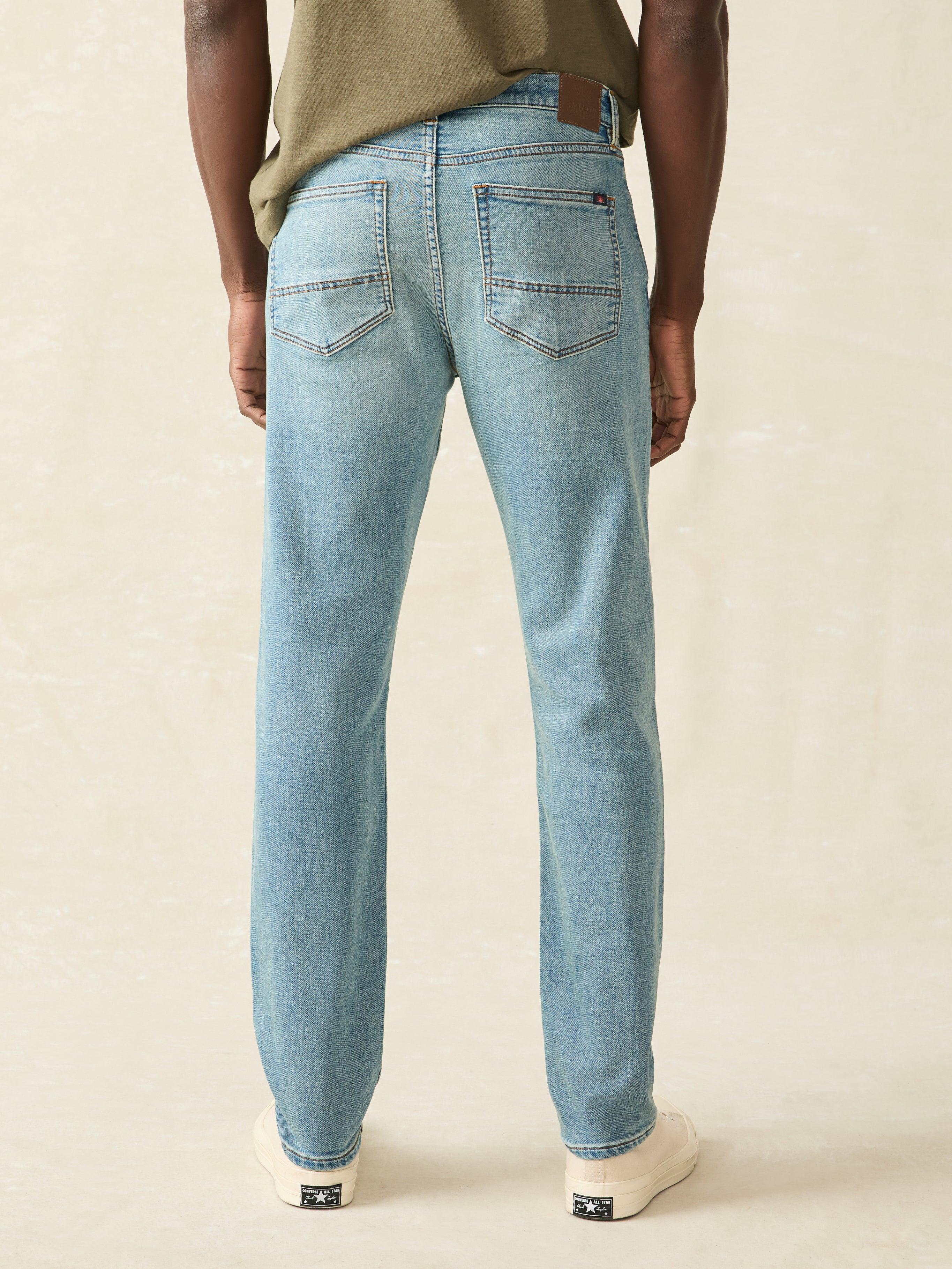 Stretch Terry Indigo 5-Pocket Pant