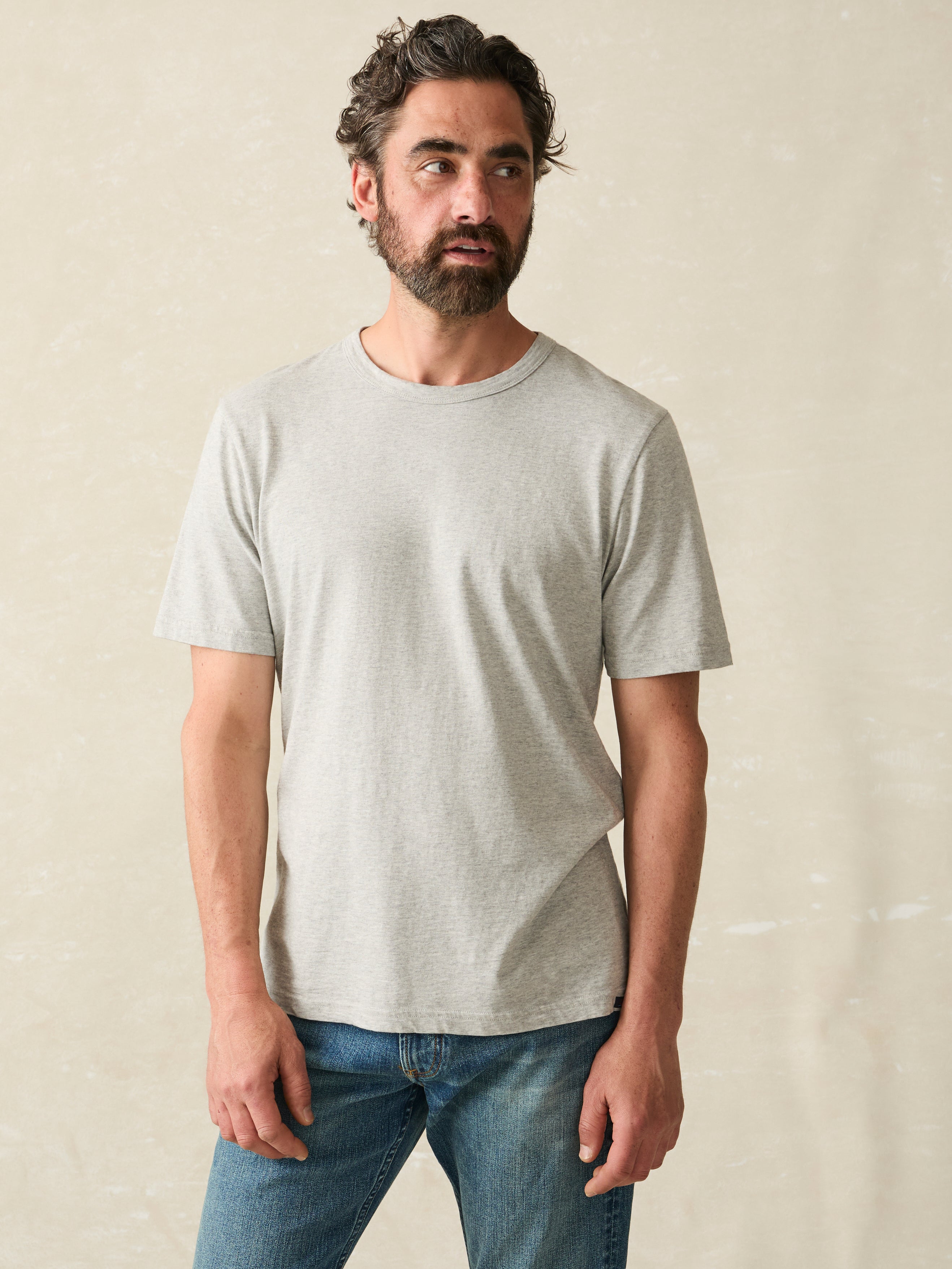 Sunwashed Tee - Heather Grey