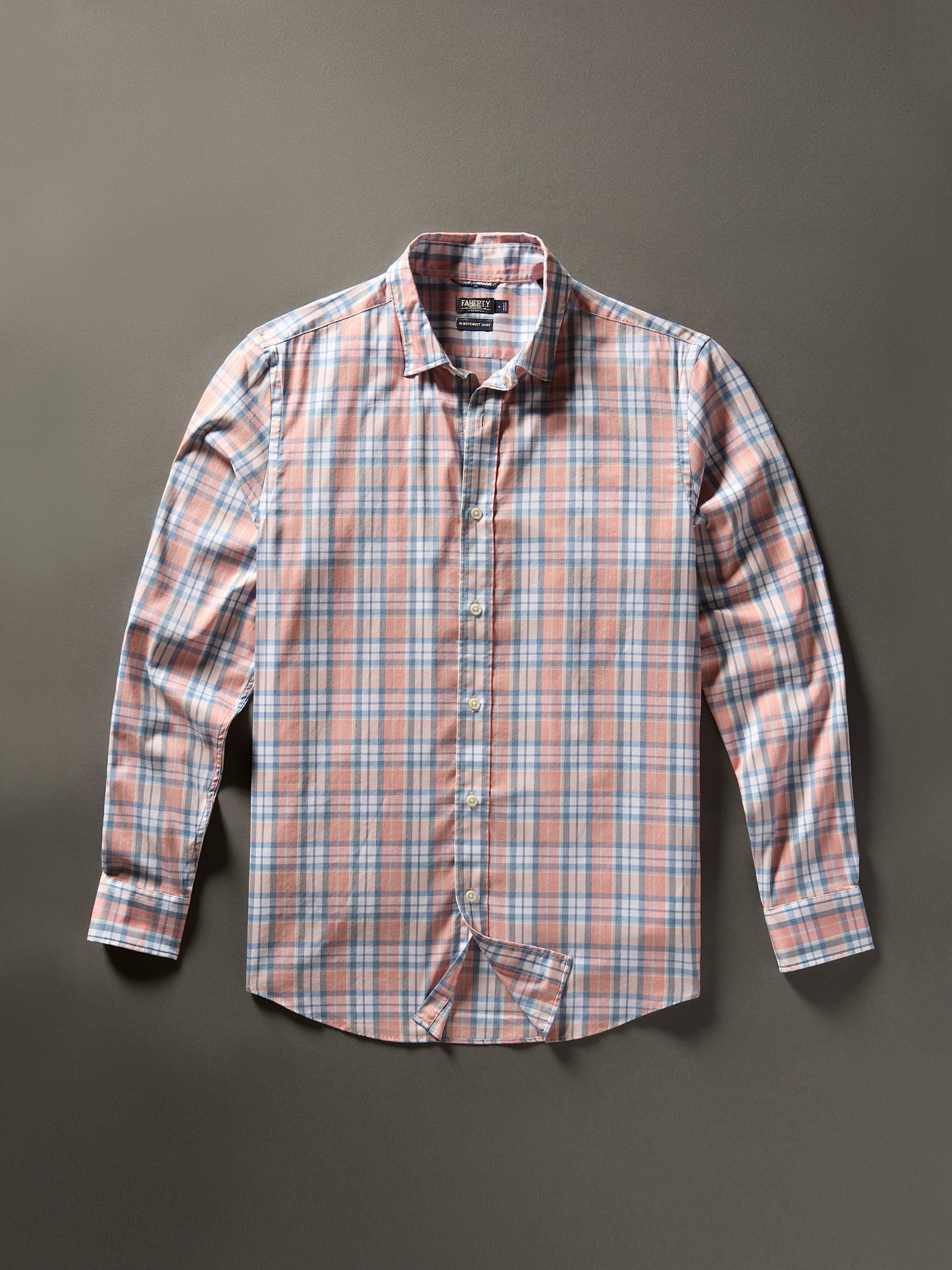 Movement™ Shirt Classic Fit - Ocean Coral Plaid