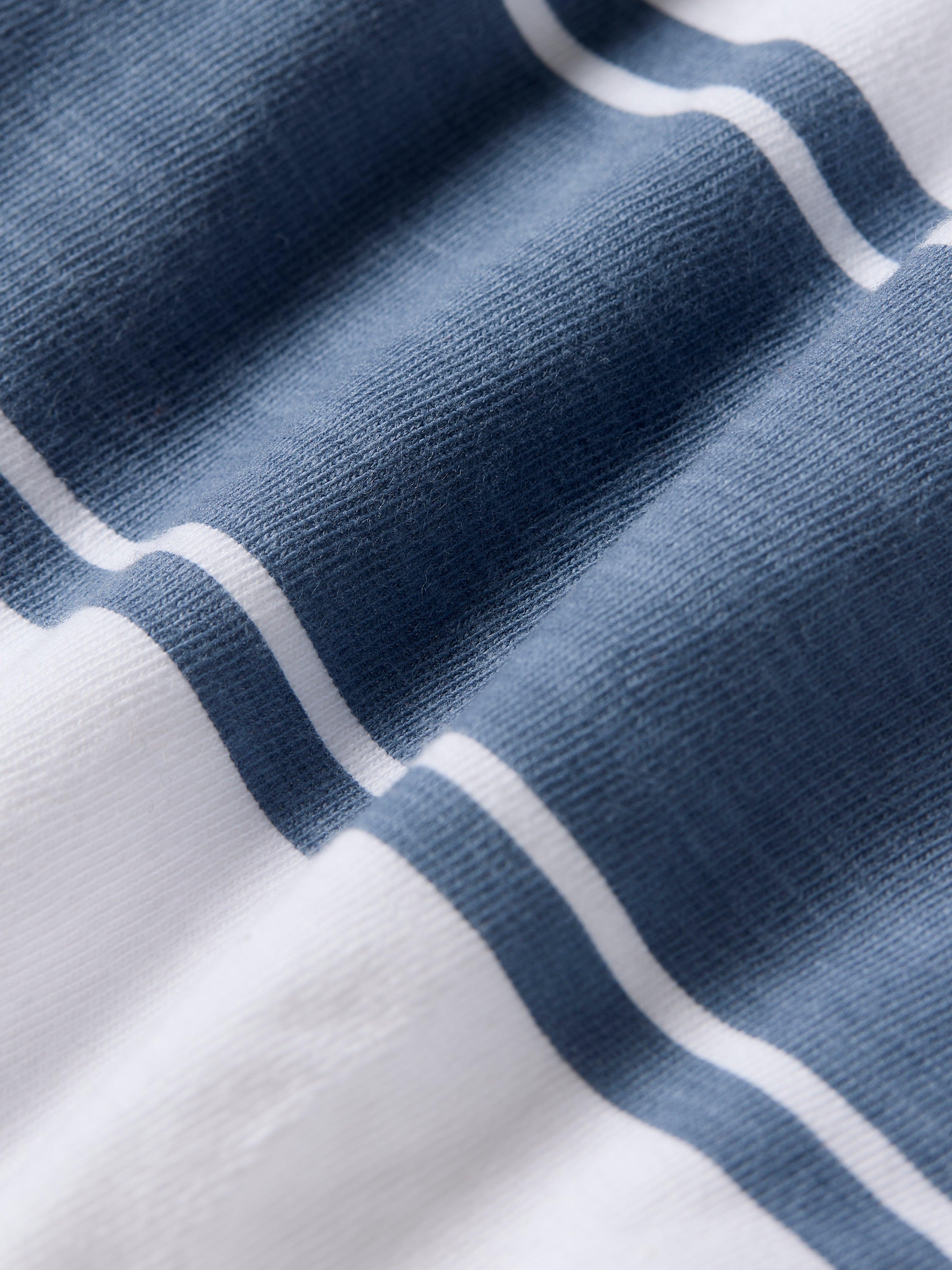 Kids Surf Stripe Sunwashed Tee - White