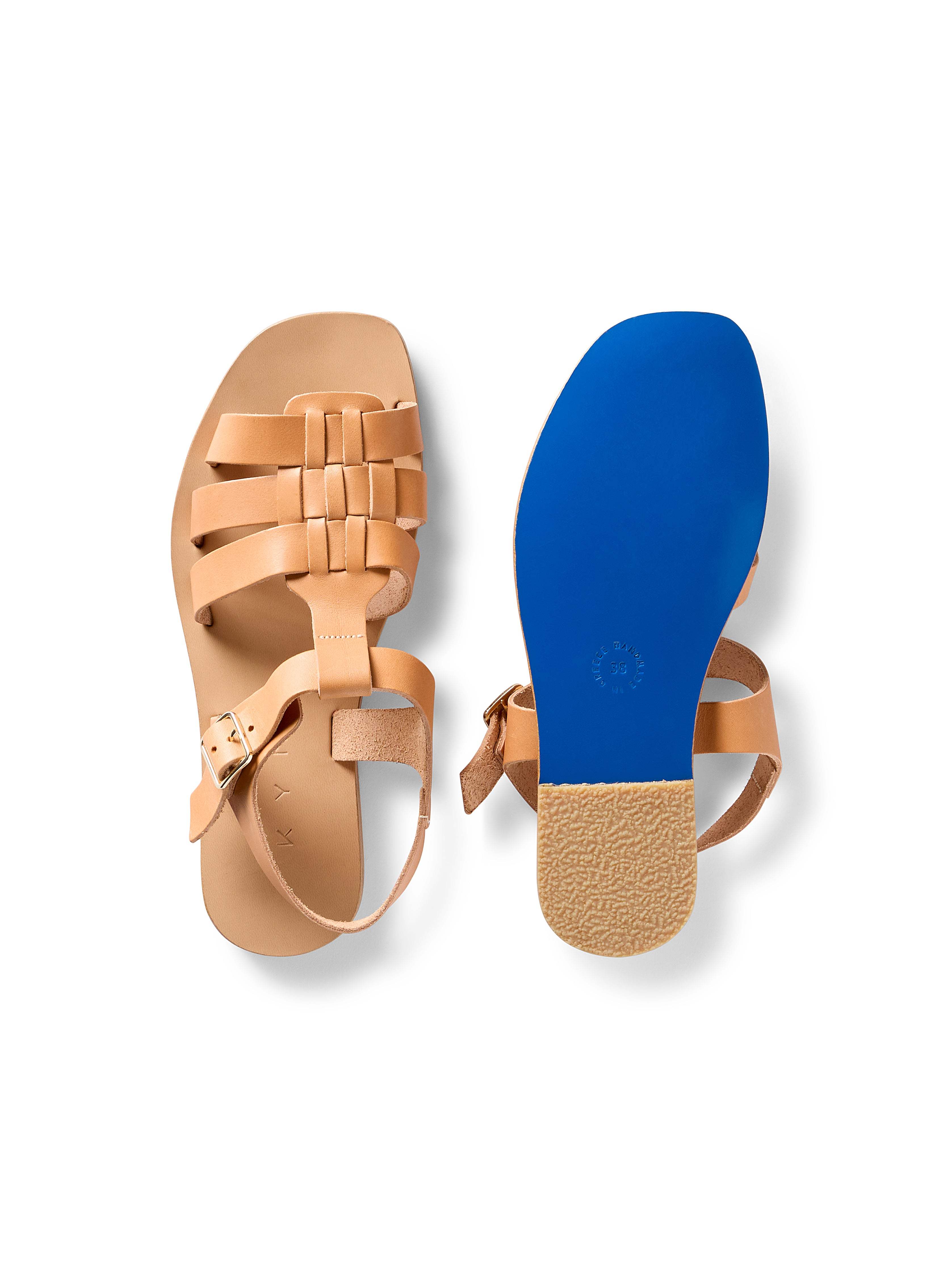 【PORTERNA】bed square sandals Kyma Kea Square Sandal - Natural | Faherty Brand