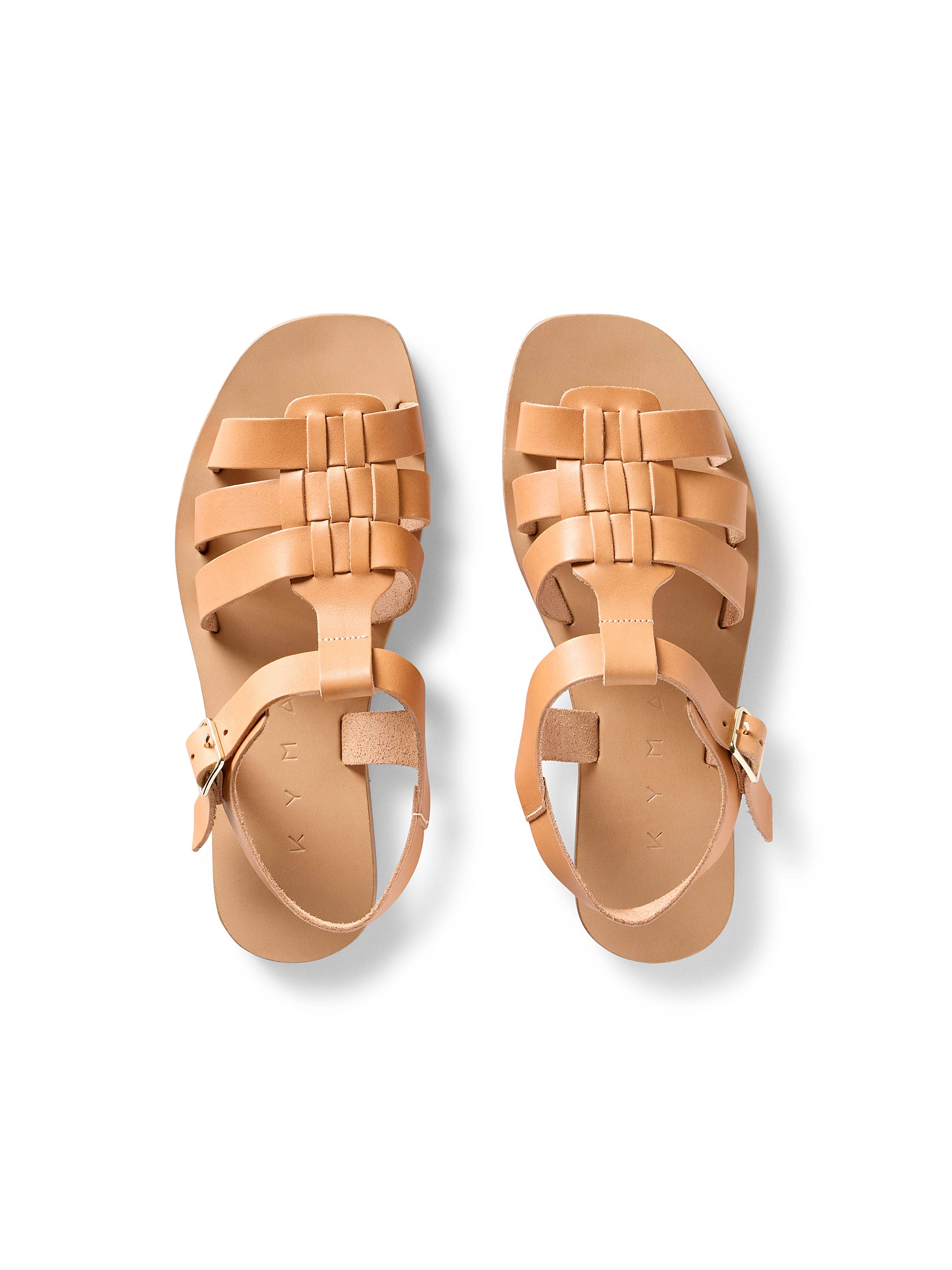 Kyma Kea Square Sandal - Natural