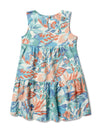 Kids Lanai Seersucker Dress - Paradise Blossom Floral