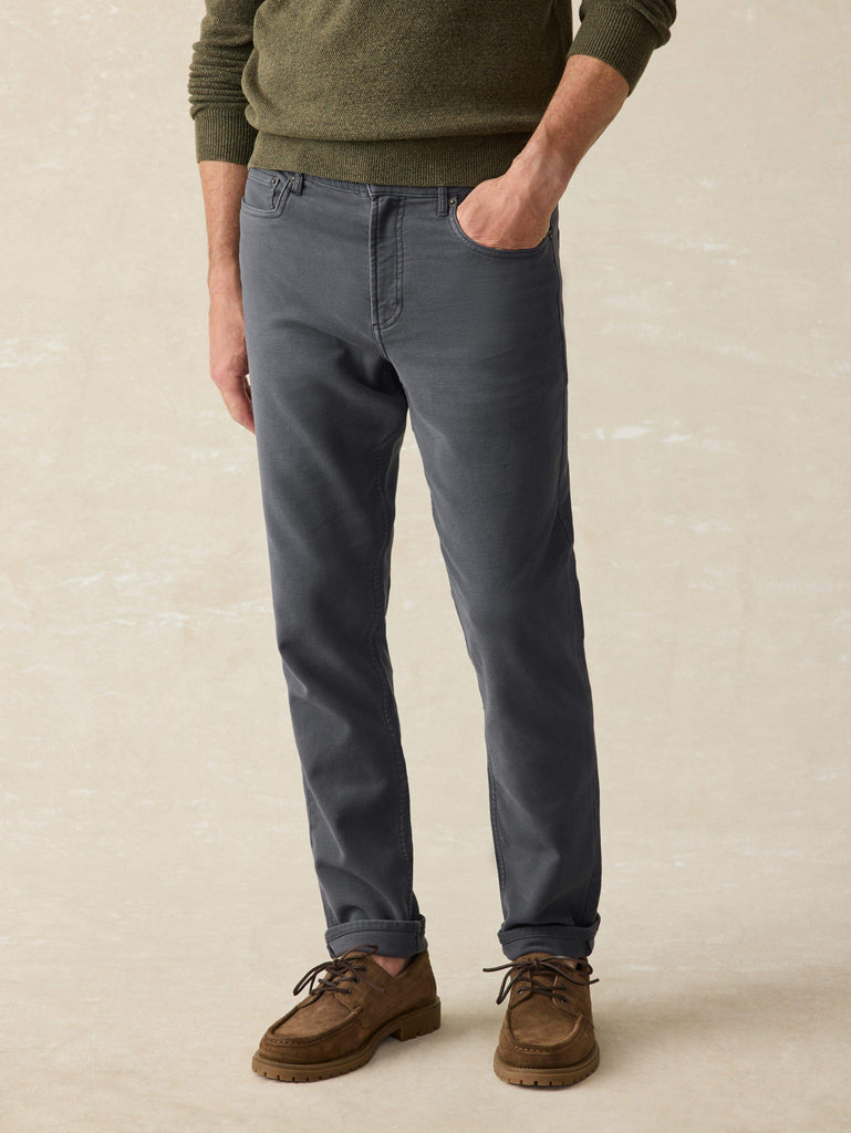 Stretch Terry 5-Pocket Pant - Deepest Navy | Faherty Brand