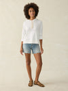 Sunwashed Midweight Organic Hoodie - White