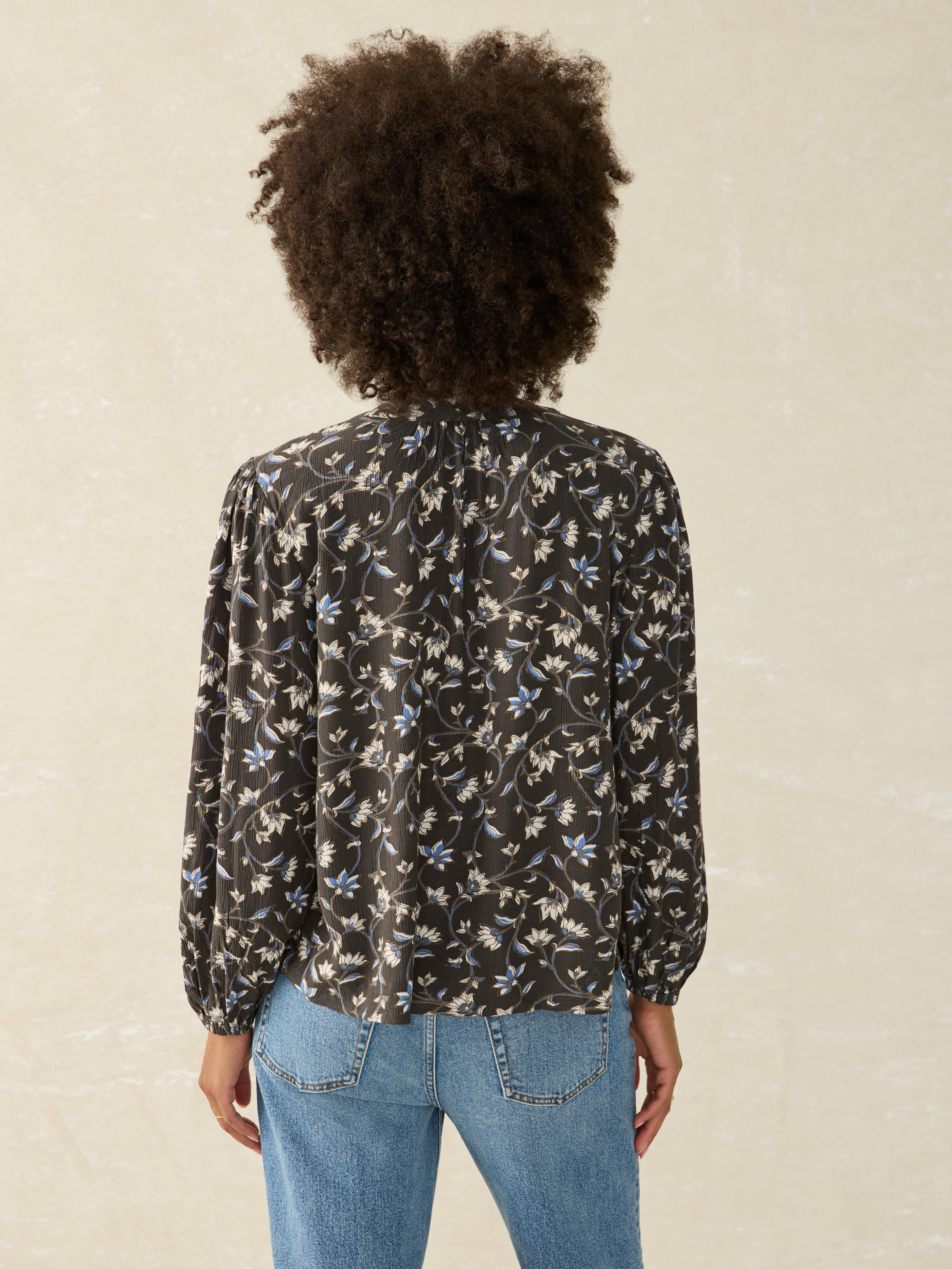 Dakota Blouse - Blue Jasmine Floral