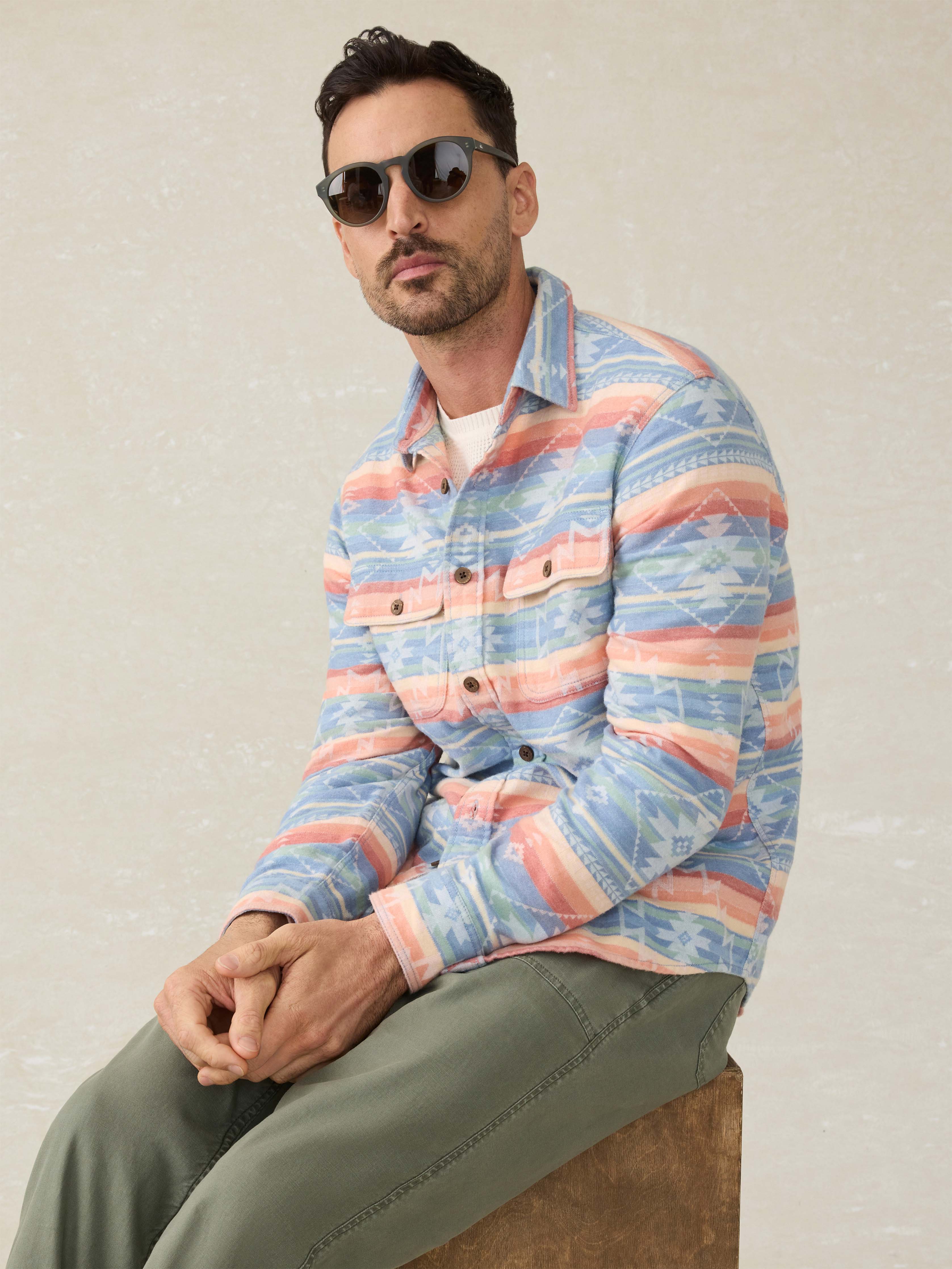 Doug Good Feather Canyon Overshirt - Dusk Star Glow