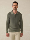 Sunwashed Sweater Polo - Pine Ridge