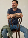 Sunwashed Regenerative Pocket Tee - Dune Navy