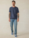Sunwashed Regenerative Pocket Tee - Dune Navy