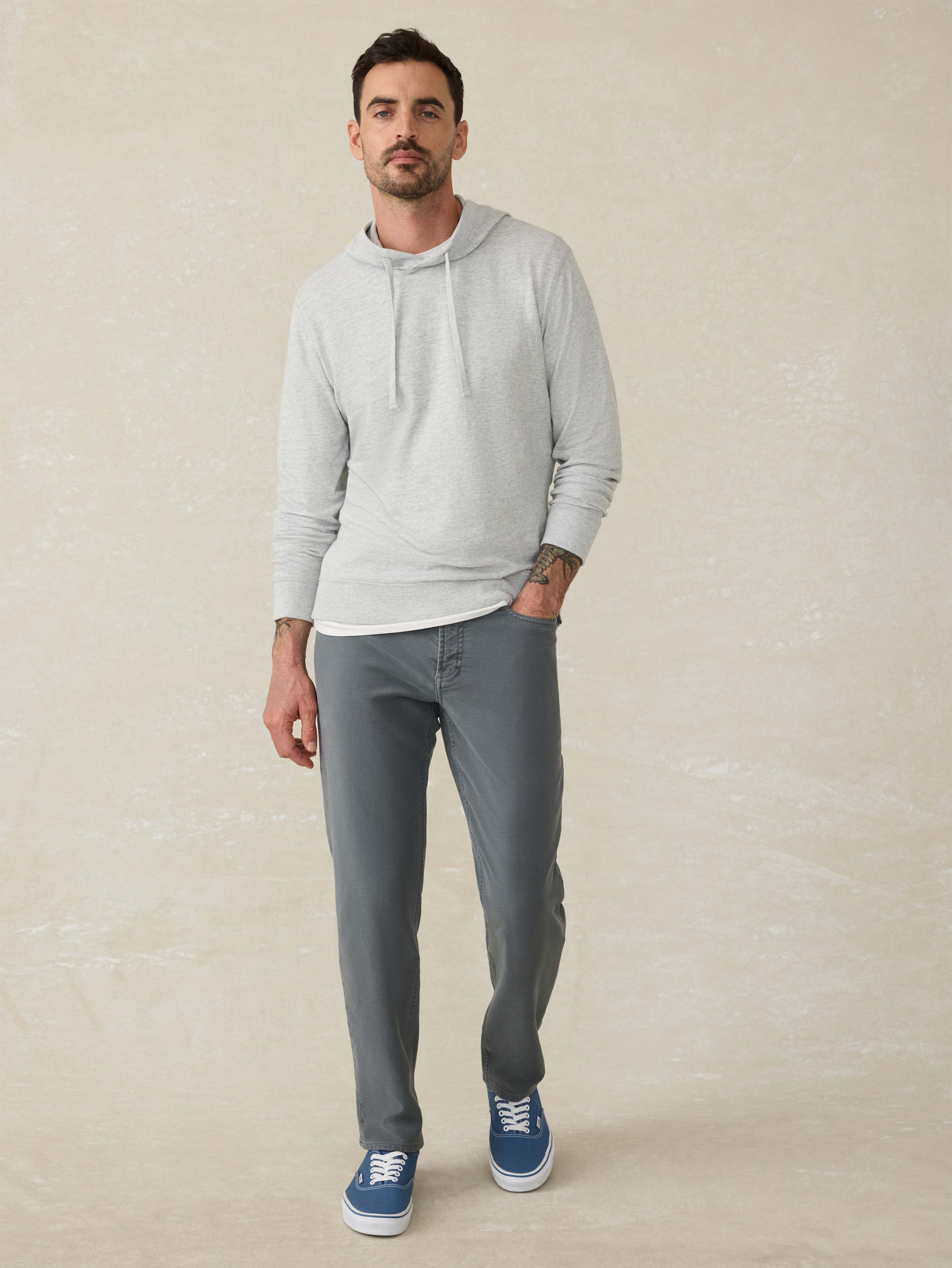 Sunwashed Midweight Organic Hoodie - Light Grey Heather