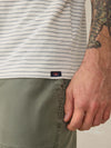 Sunwashed Tee - Cream Flint Stripe
