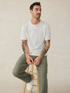 Sunwashed Tee - Cream Flint Stripe