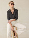 Sunwashed Regenerative Cotton Knit Shirt - Washed Black