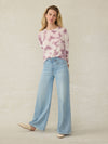Tropical Cashmere Sweater - Orchid Tie Dye