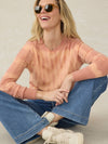 Tropical Cashmere Sweater - Red Rock Tie Dye